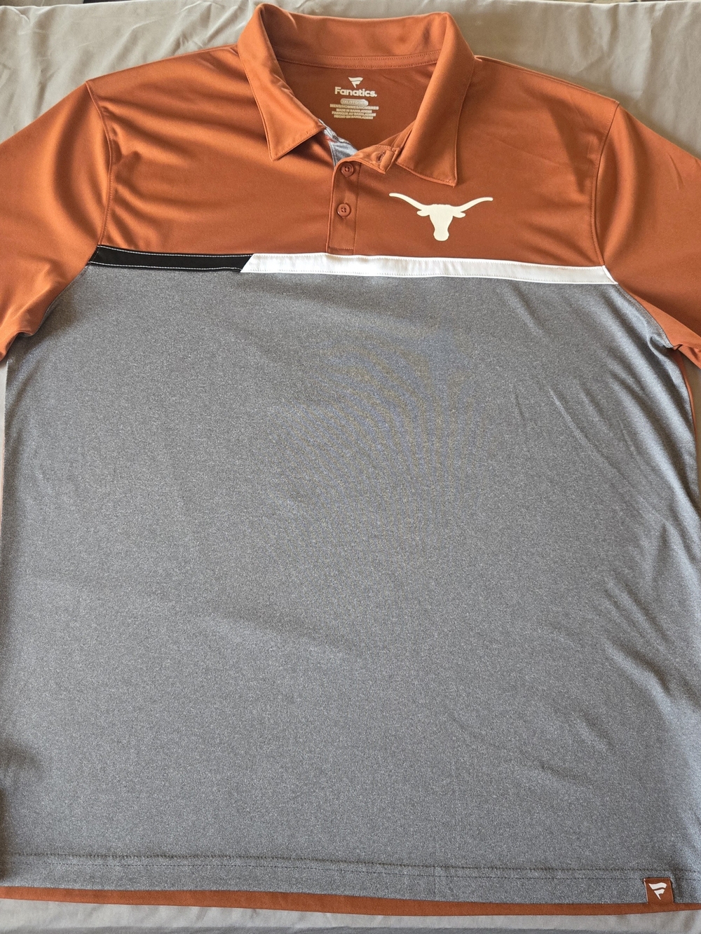 Texas Longhorns Fanatics Short Sleeve Campus Polo Shirt (Men's XXXL) Orange